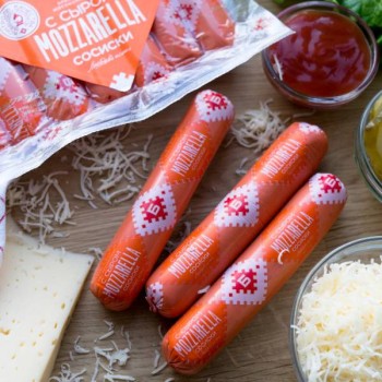 Brest Sausages "Juicy with mozzarella cheese"