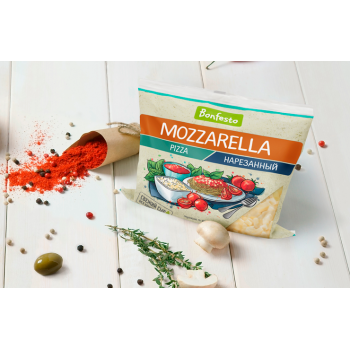 Cheese "Mozzarella pizza" (sliced) 150 gr
