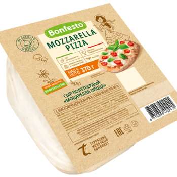 Pendir "Mozarella pizza" 40%  370 qr